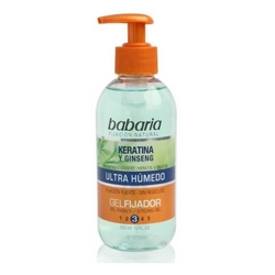 Babaria přírodní fixační gel na vlasy s keratinem a ženšenem (300 ml) - DMT