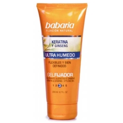 Babaria Přírodní fixační gel na vlasy s keratinem a ženšenem (200 ml) - DMT