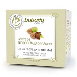 Babaria pleťový krém proti vráskám s organickým mandlovým olejem (50 ml)