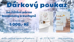 Dárkový poukaz na čištění párou