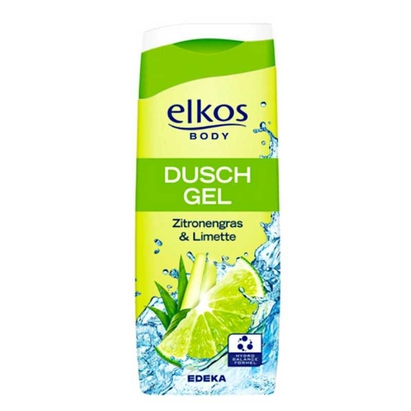 Sprchový gel pro ženy - Elkos vůně Limette & Zitronengras (modrozelená) limetka a citronová tráva (300 ml)